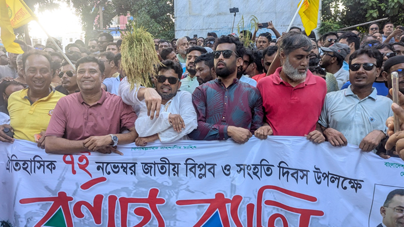 ঐতিহাসিক ৭ নভেম্বর উপলক্ষে ব্রাহ্মণবাড়িয়ায় বিএনপির র‍্যালি